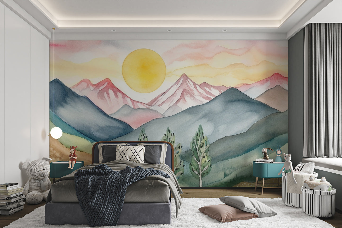 Dreamy peaks wallpaper for nurseries