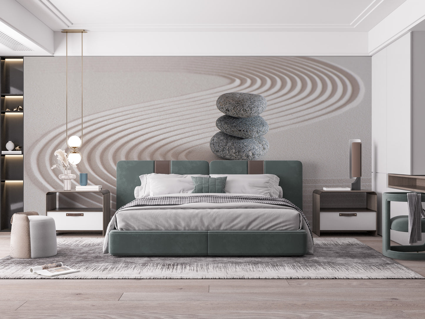 Peaceful Zen garden wallpaper for homes