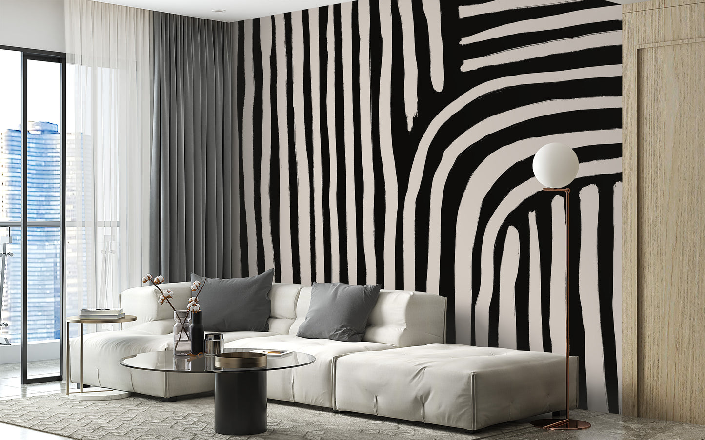 Bold modern mosaic mural for interiors