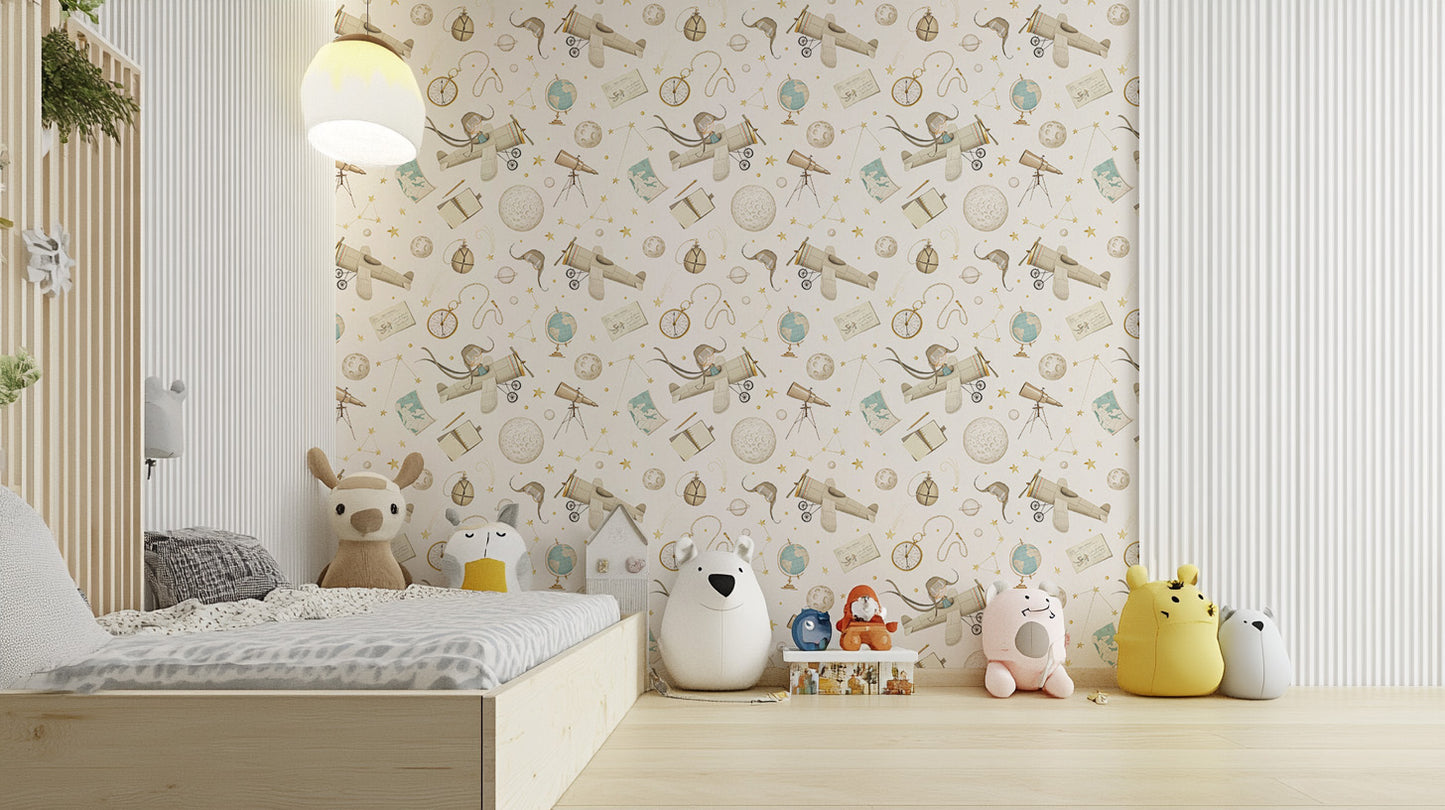 Pilot Dreams Wallpaper Mural