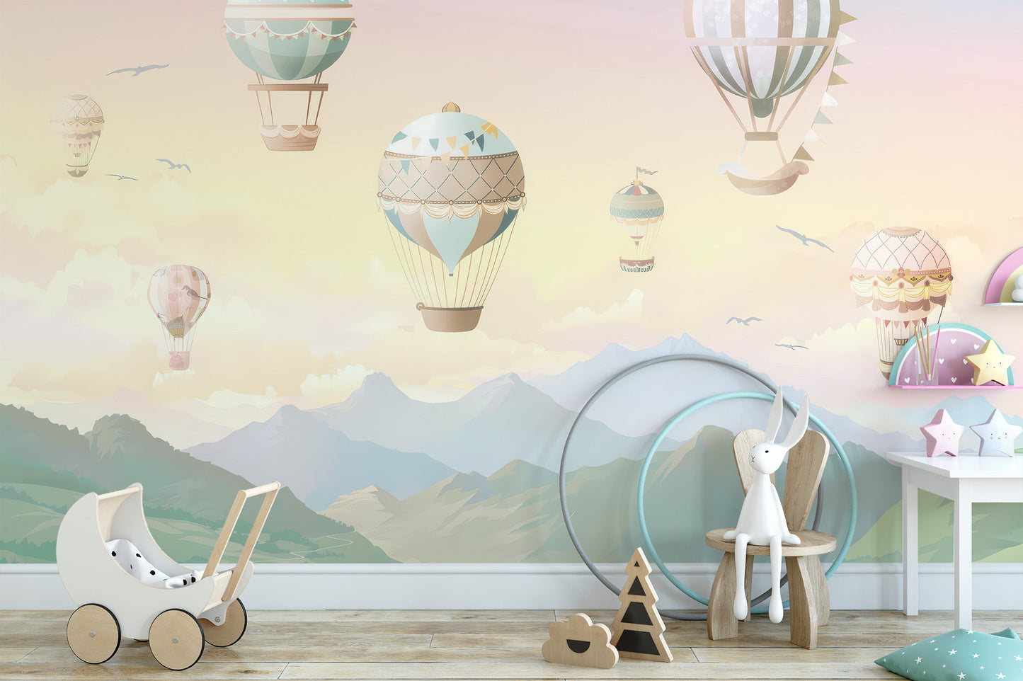 Adventure Balloon Wall Mural