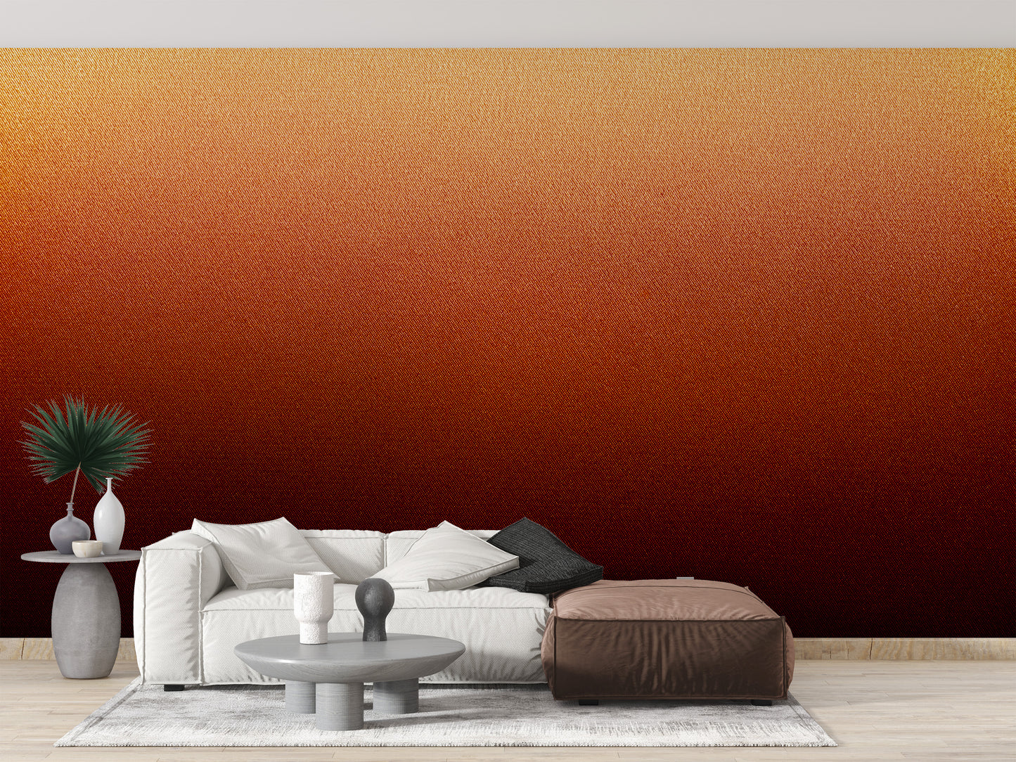 Stylish sunset ombre mural for interiors
