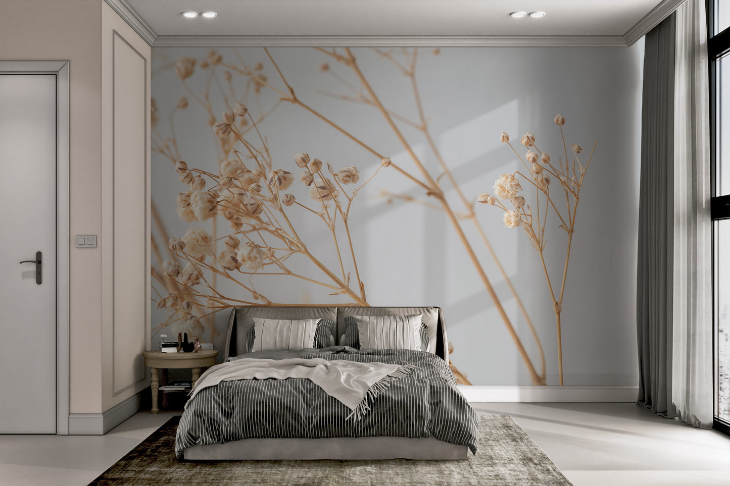 Earthy floral composition with soft details