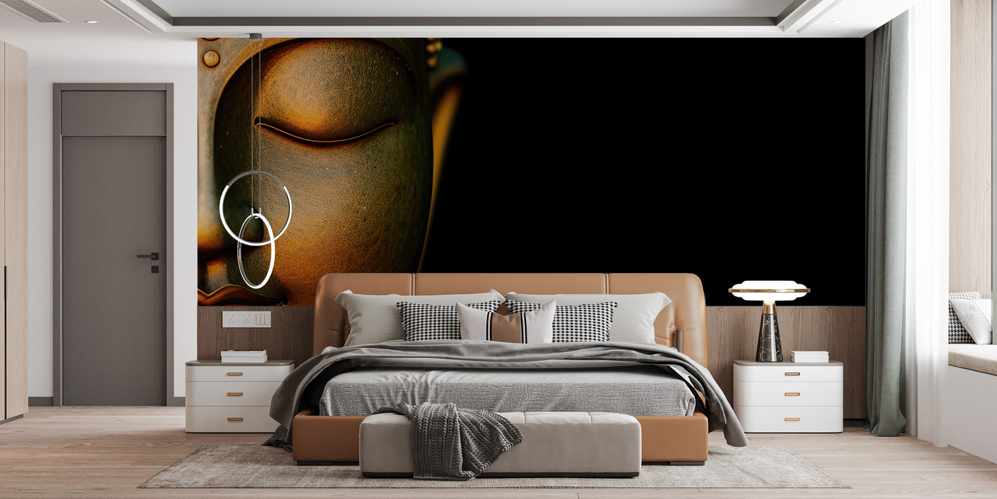 Serene meditation mural for relaxing rooms