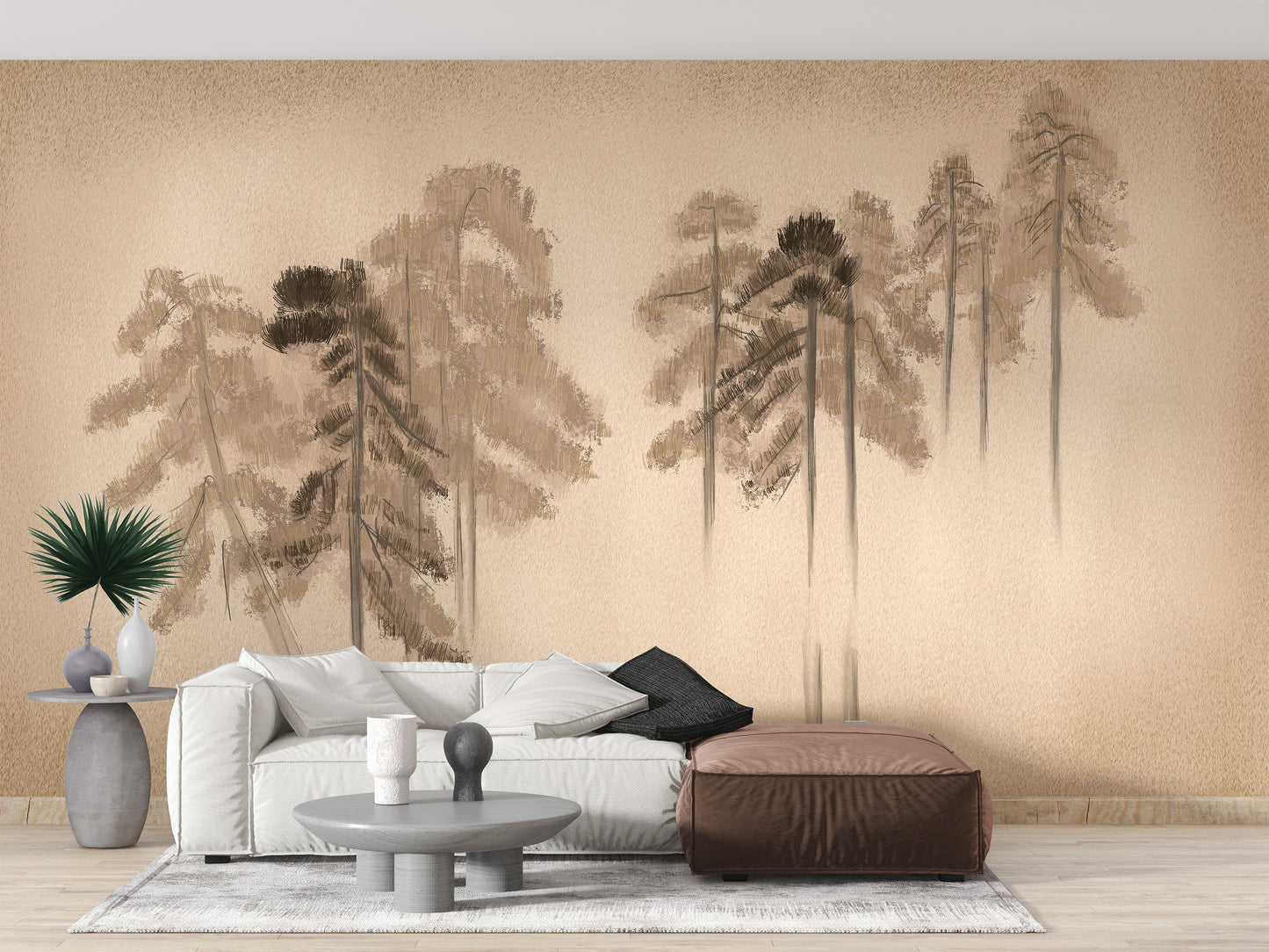 Pine grove mural creates a calming vibe