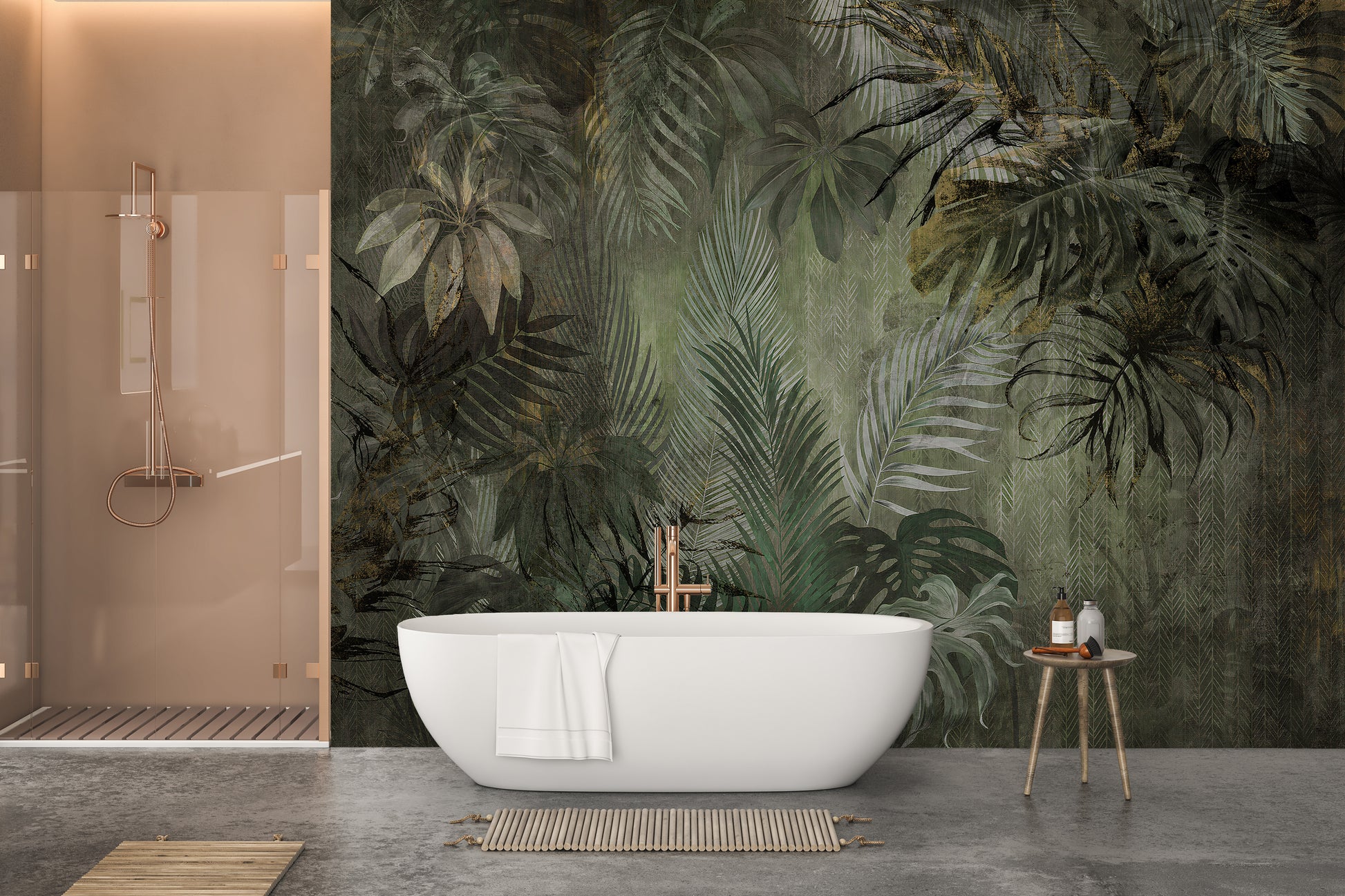 Peel and stick tropical wall mural for homes