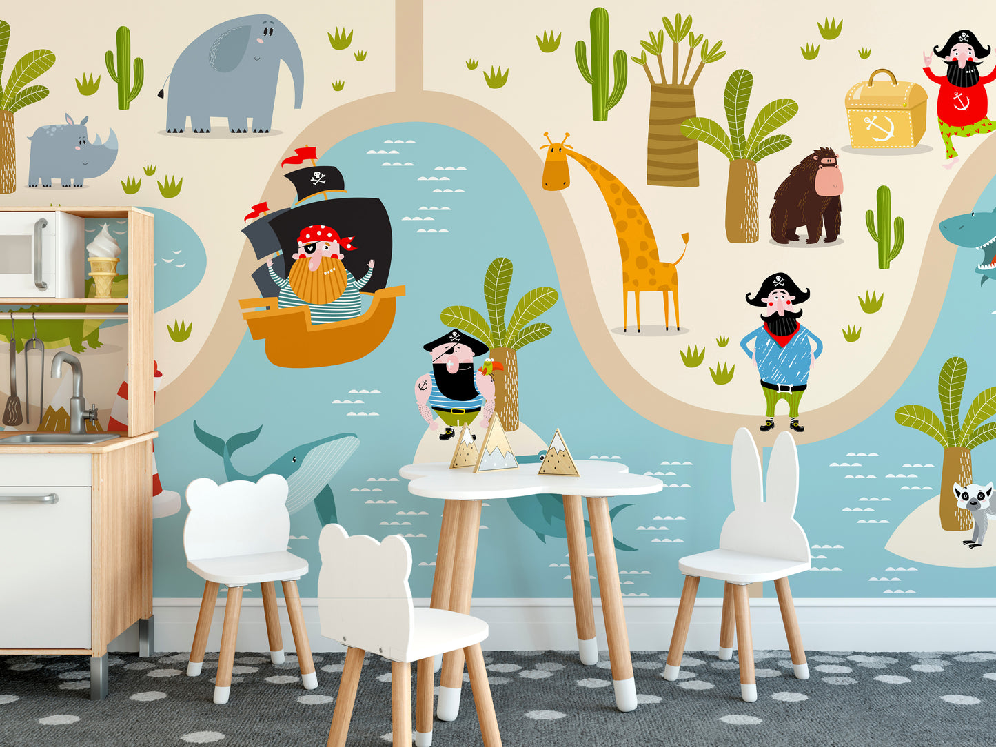 Animal pirate wallpaper adventure theme