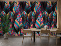 Tropical foliage wallpaper mural beauty