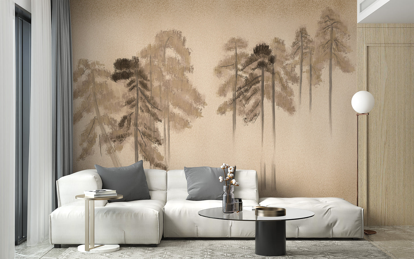 Pine grove design adds natural charm