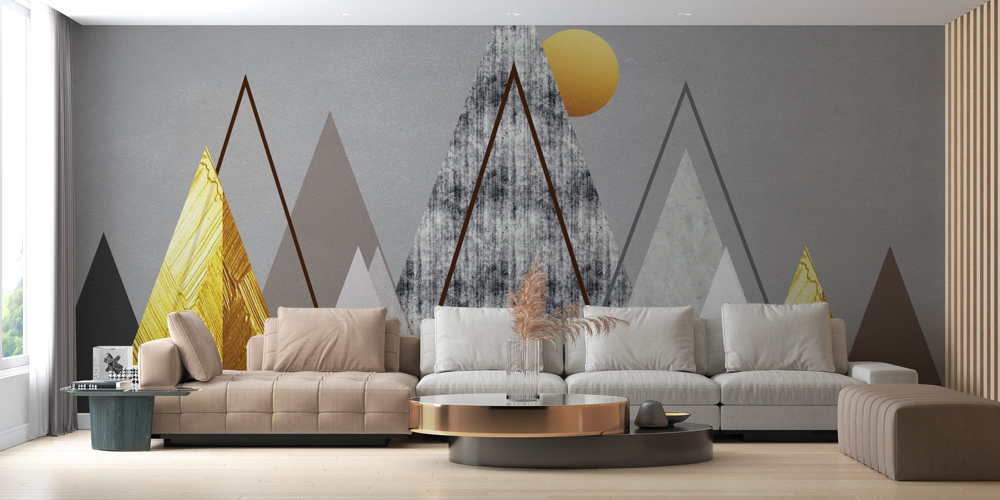 Geometric Horizon Wallpaper Mural