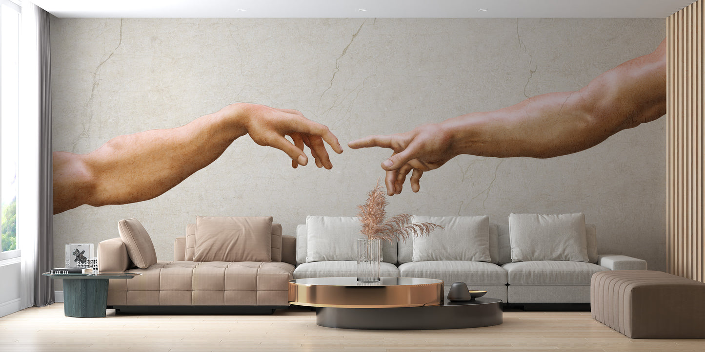 Artistic Creation of Adam wall mural design