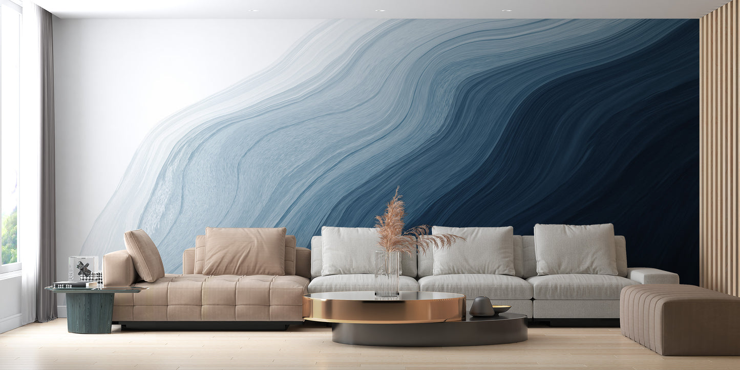 Ocean whispers mural for coastal-inspired rooms