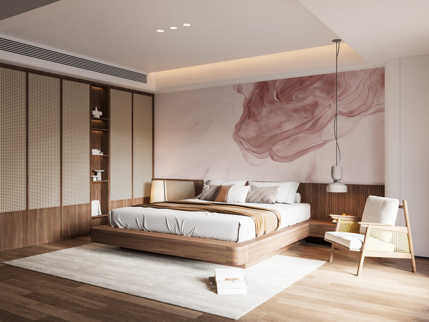 Red Watercolor Abstract Wallpaper