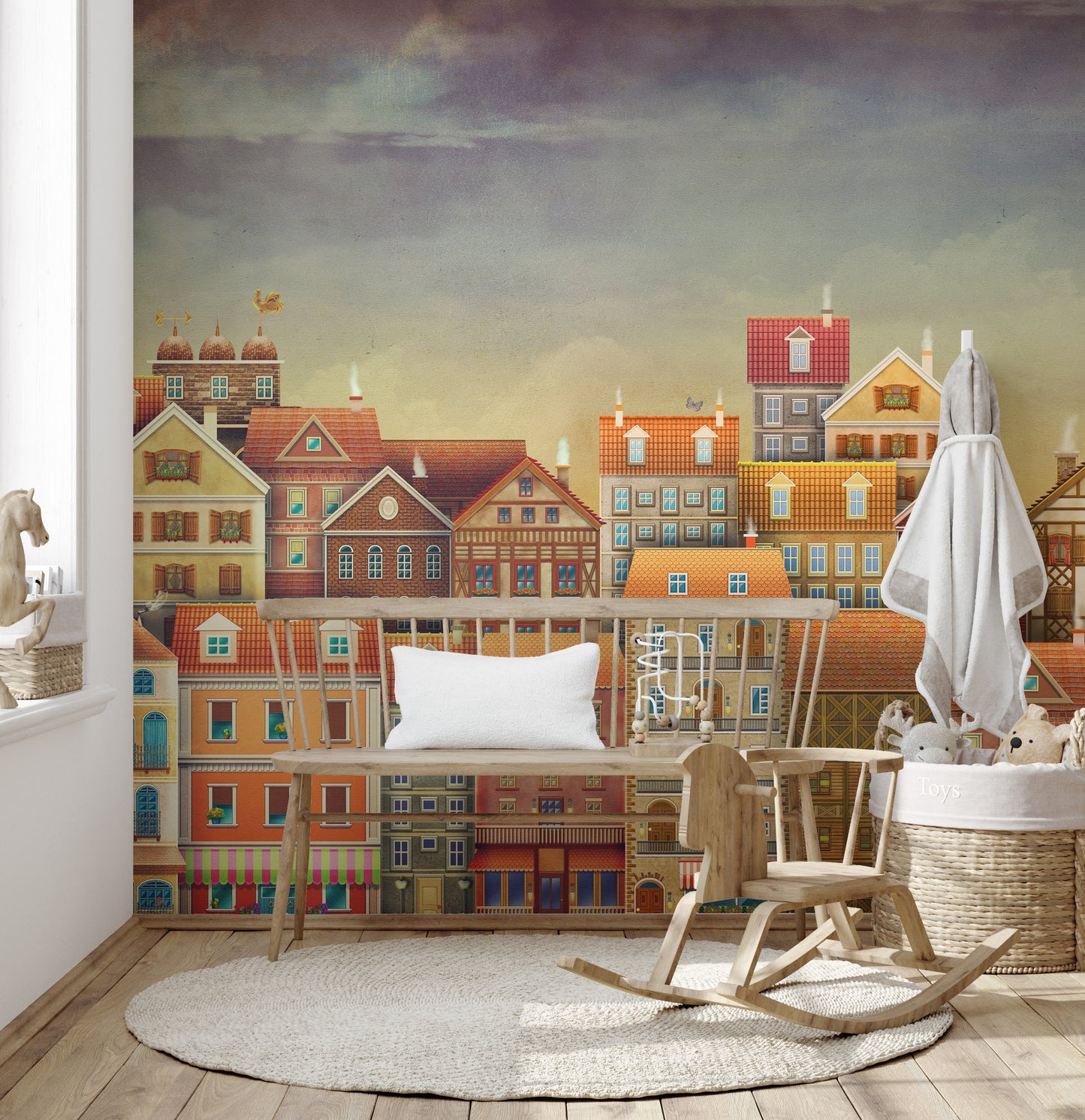Charming houses wall art