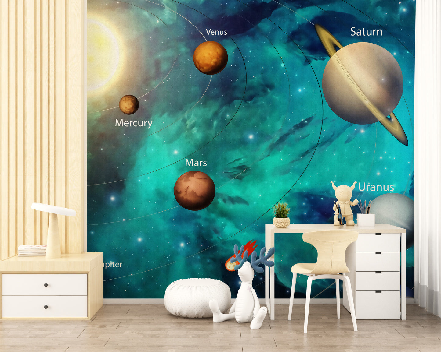 Kids galaxy wall mural
