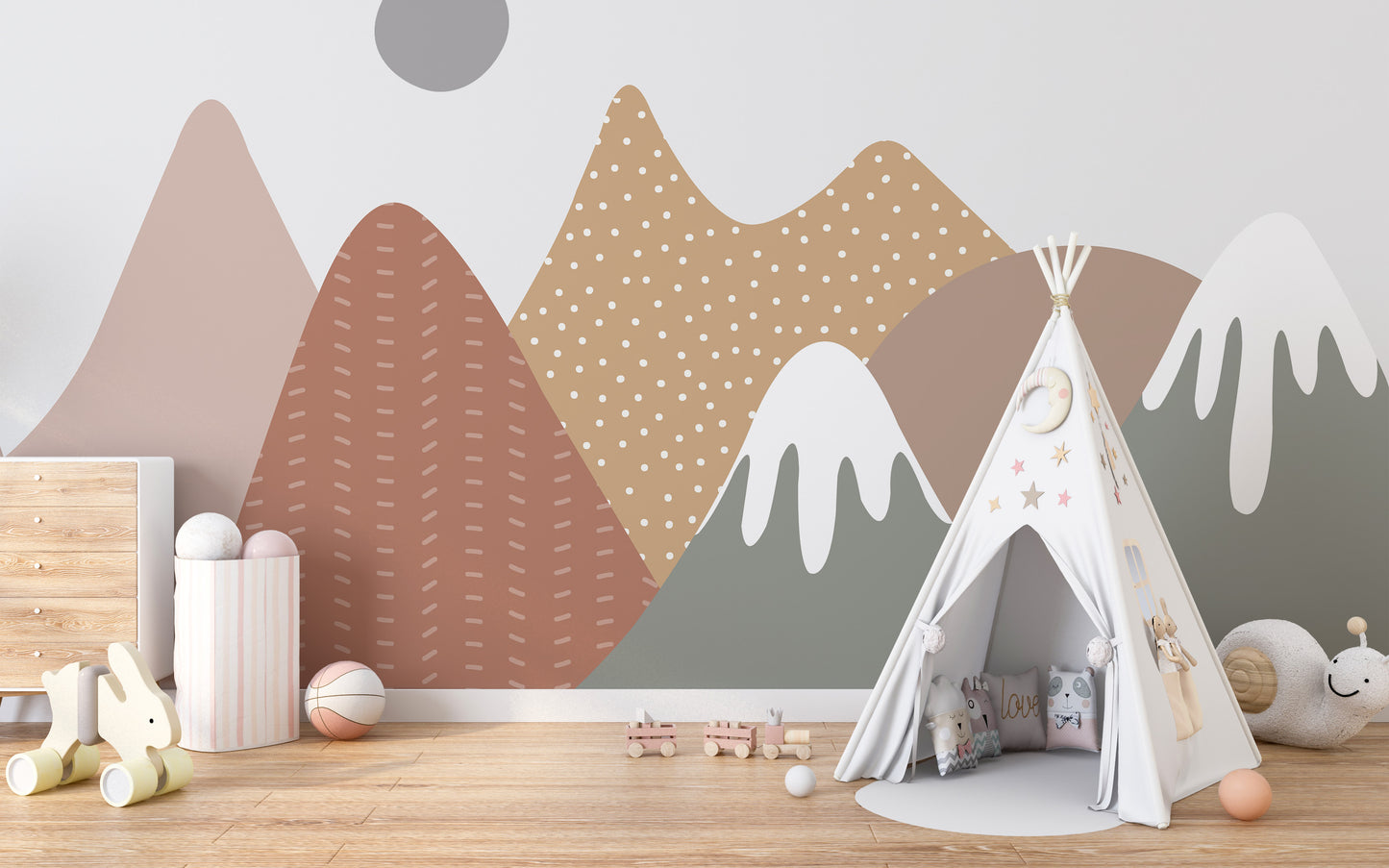 Scenic Mountain Nursery Wall Art