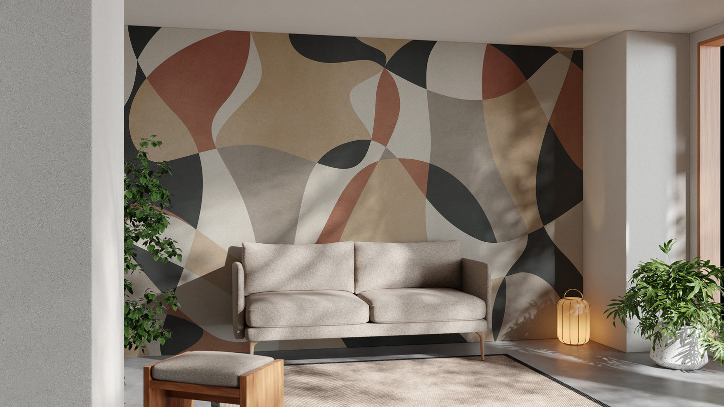 Modern geometric wallpaper with bold, eye-catching designs.