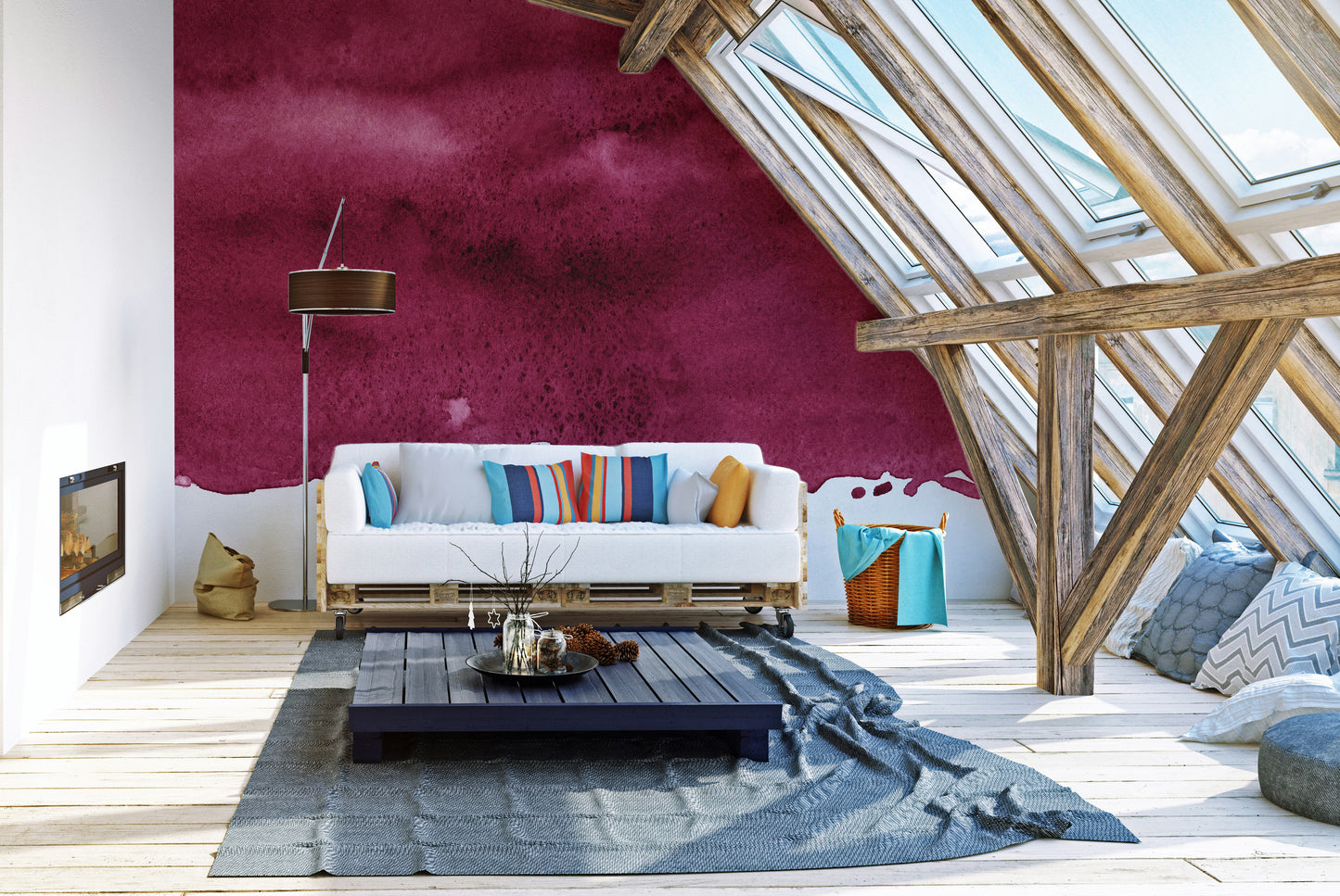 Wine-infused wallpaper showcasing deep, opulent shades.