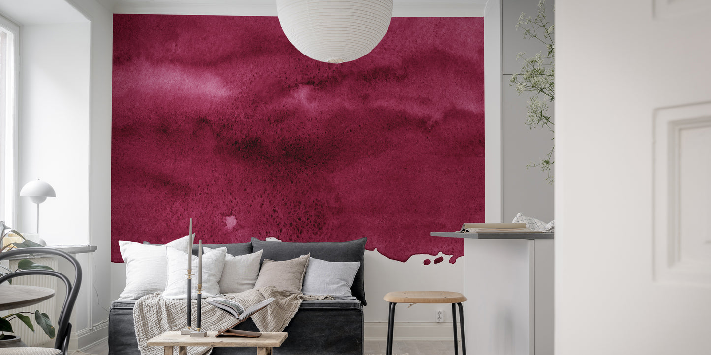 Wine-infused splendor wallpaper for a rich, dramatic look.