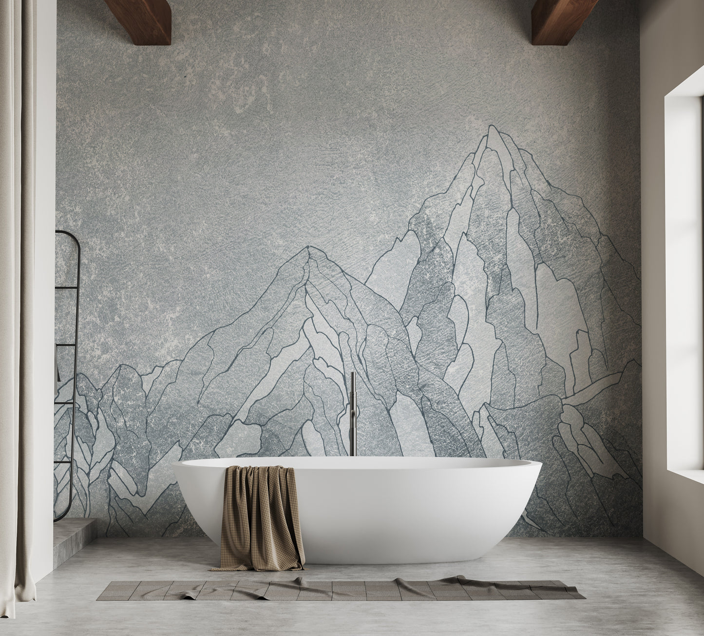 Elegant Everest mural capturing the majesty of nature's perfection.