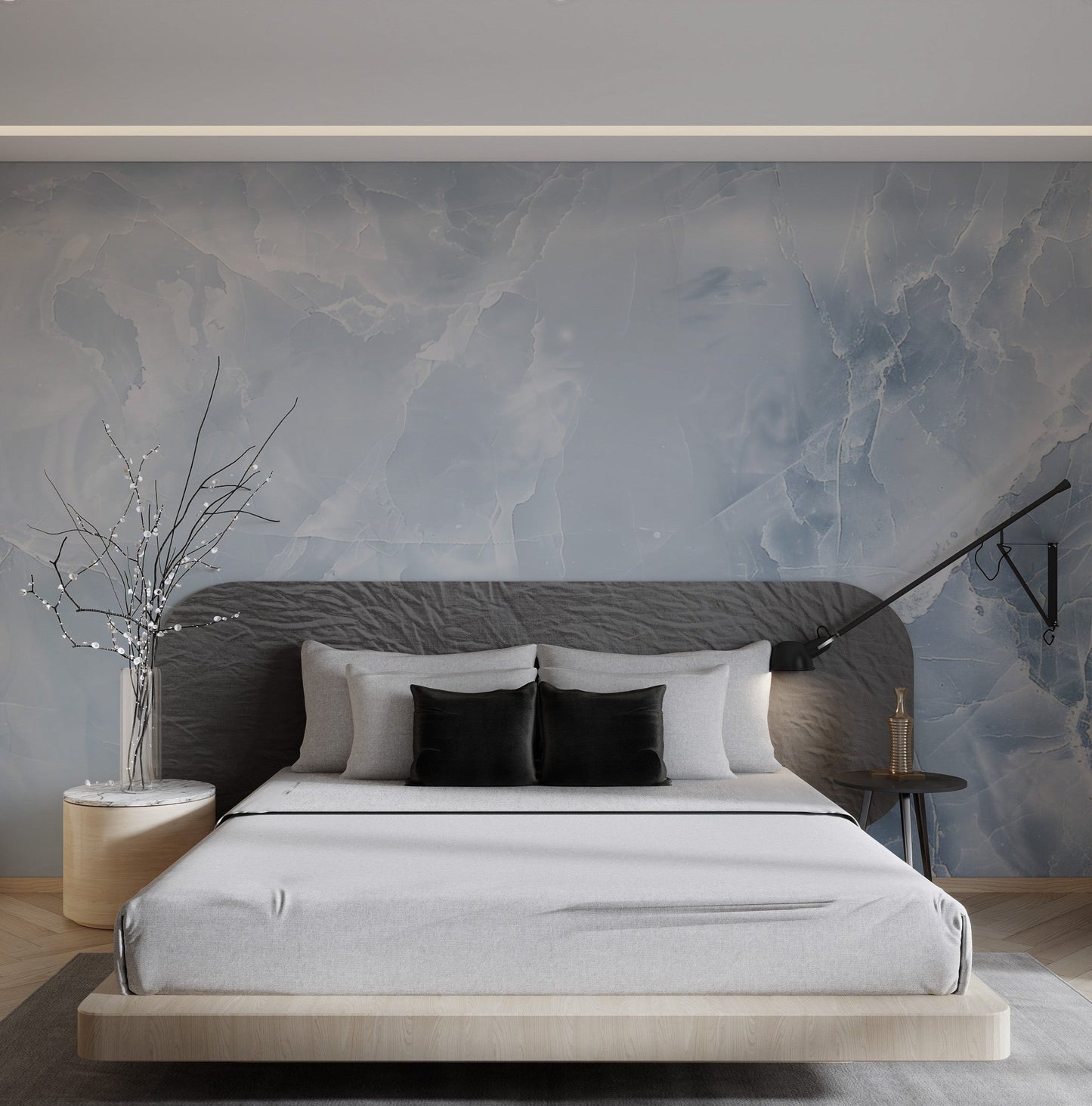 Blue Marble Texture Wallpaper Mural
