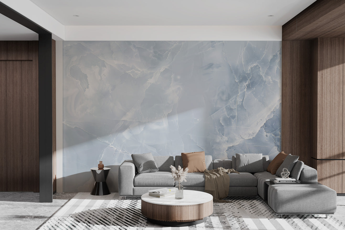 Blue Marble Texture Wallpaper Mural