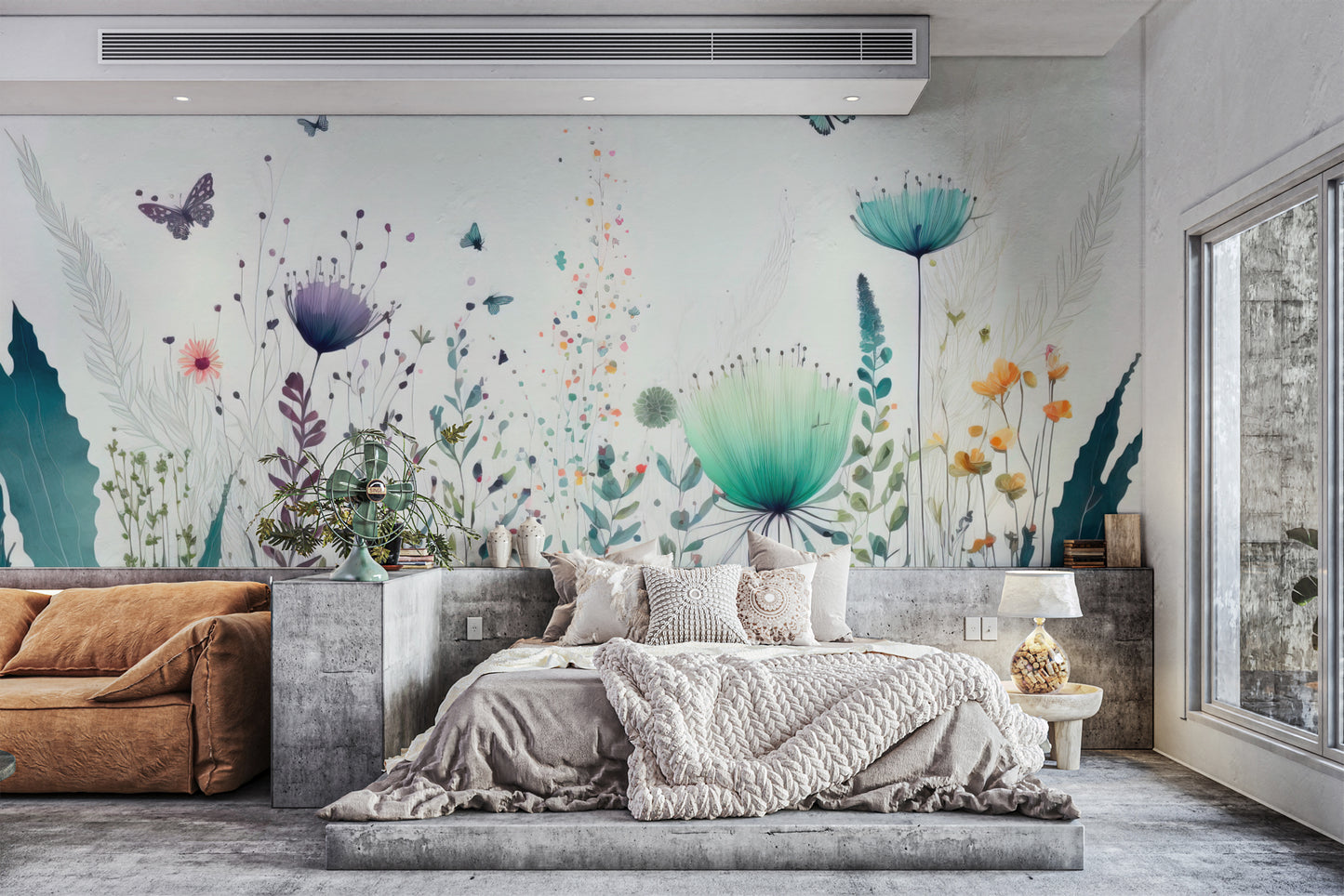 Dreamy floral garden wallpaper for bedrooms
