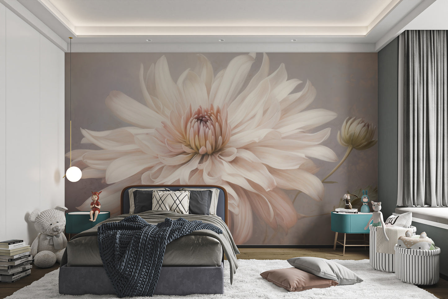 Delicate petal wallpaper with a graceful floral design