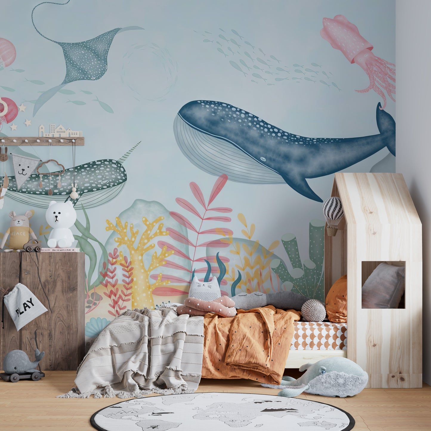 Kids Marine Life Wallpaper Mural for Cool Walls