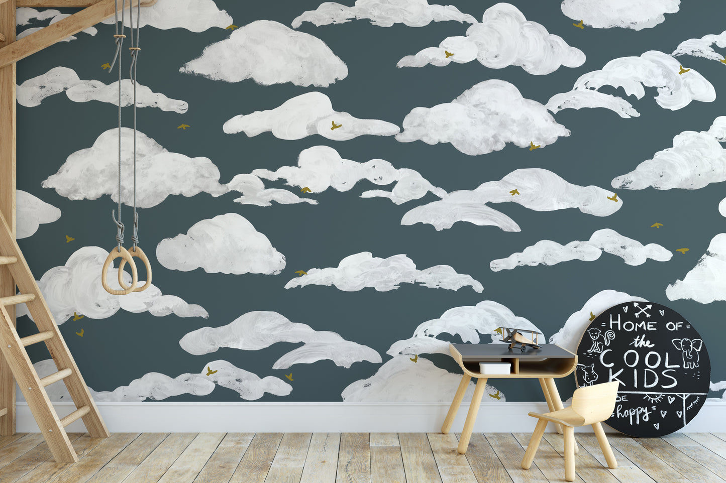 Soothing wallpaper mural of a dreamy horizon
