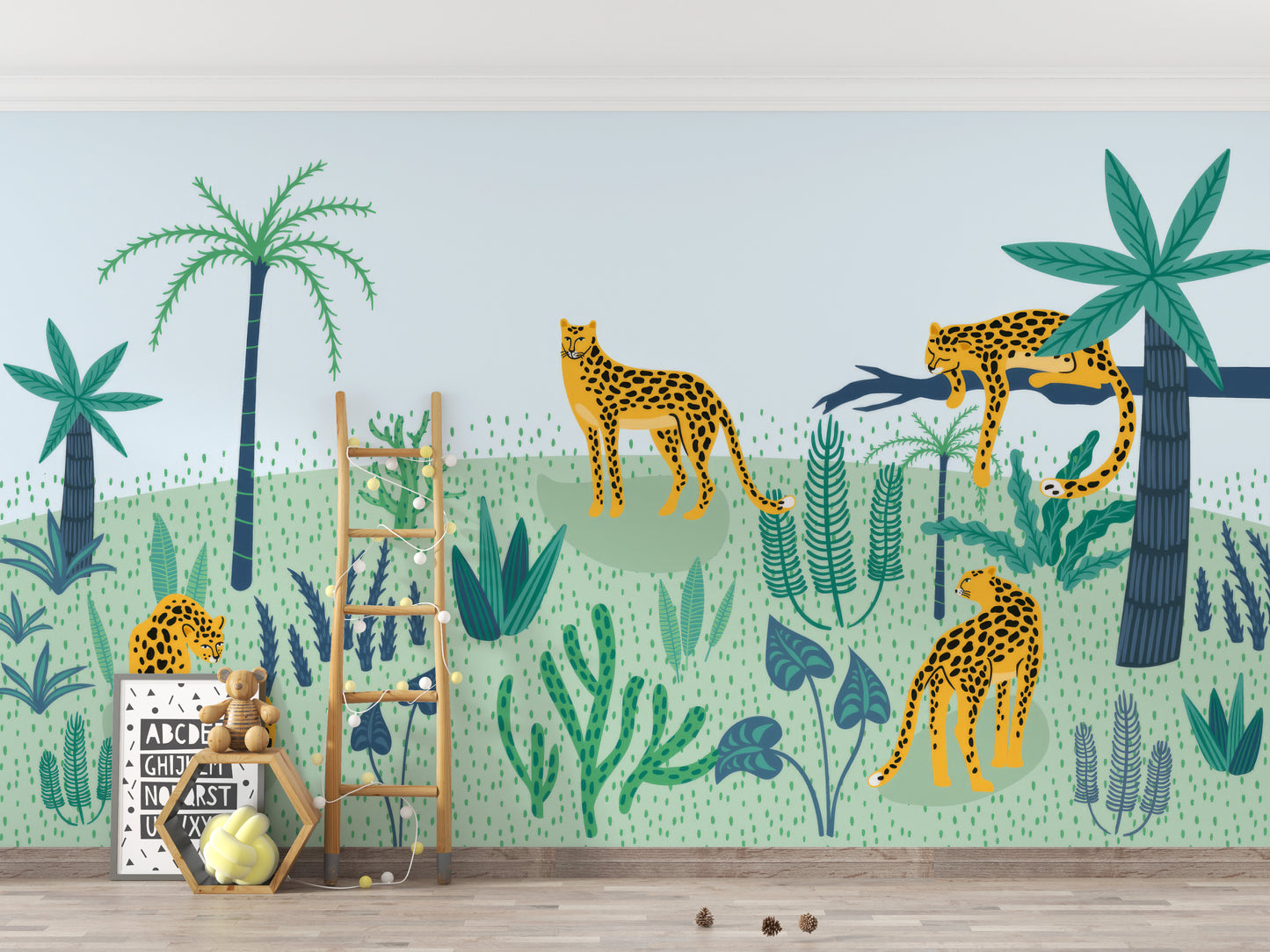 Jungle Leopard Wallpaper Mural