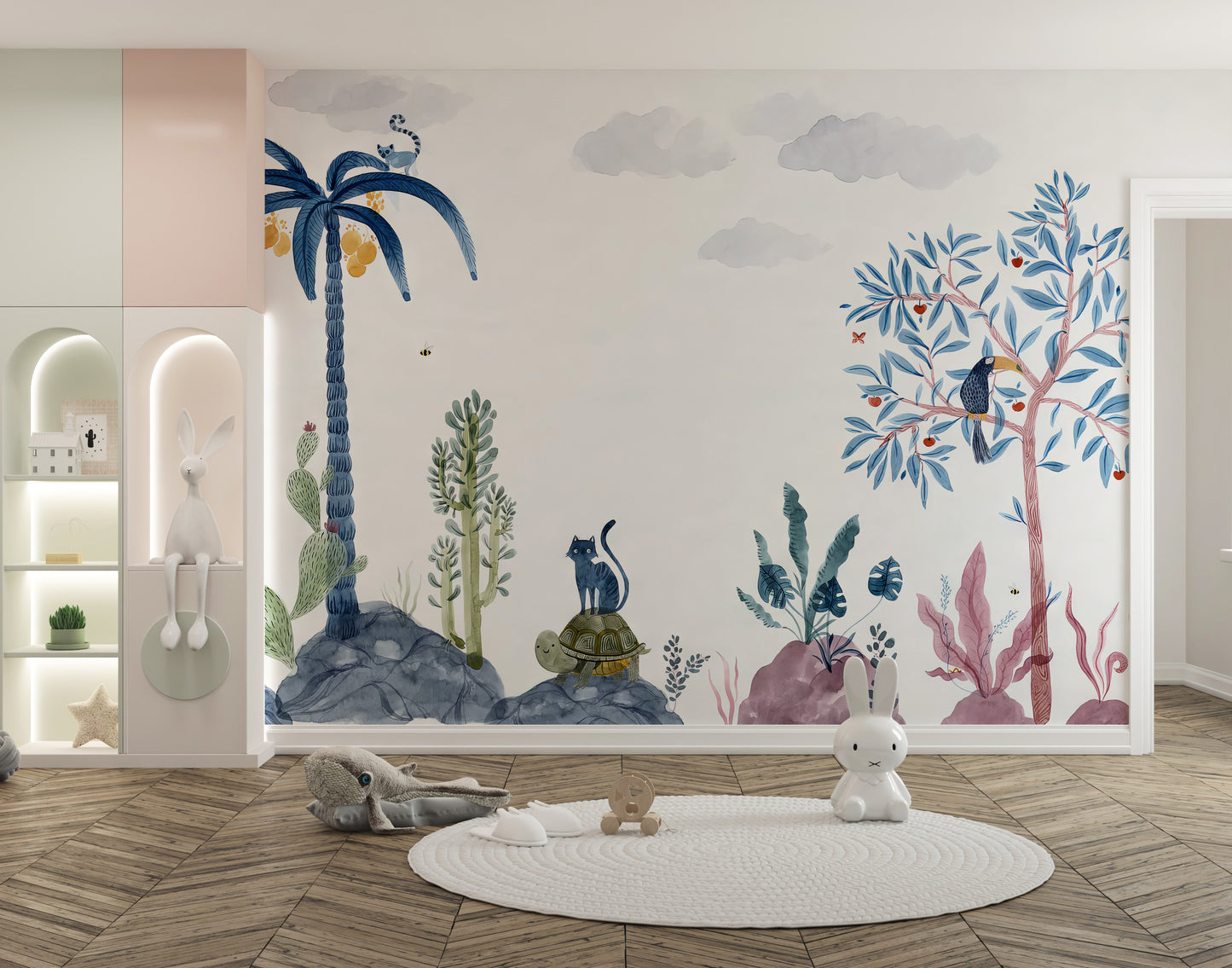 Add beauty with Tropical Oasis Wallpaper Mural