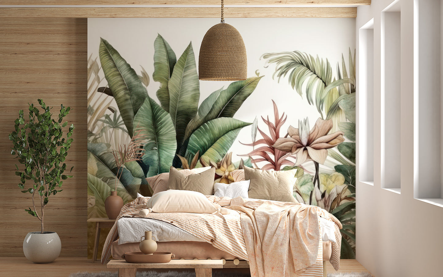 Lush Greenery Wallpaper Mural to refresh your walls