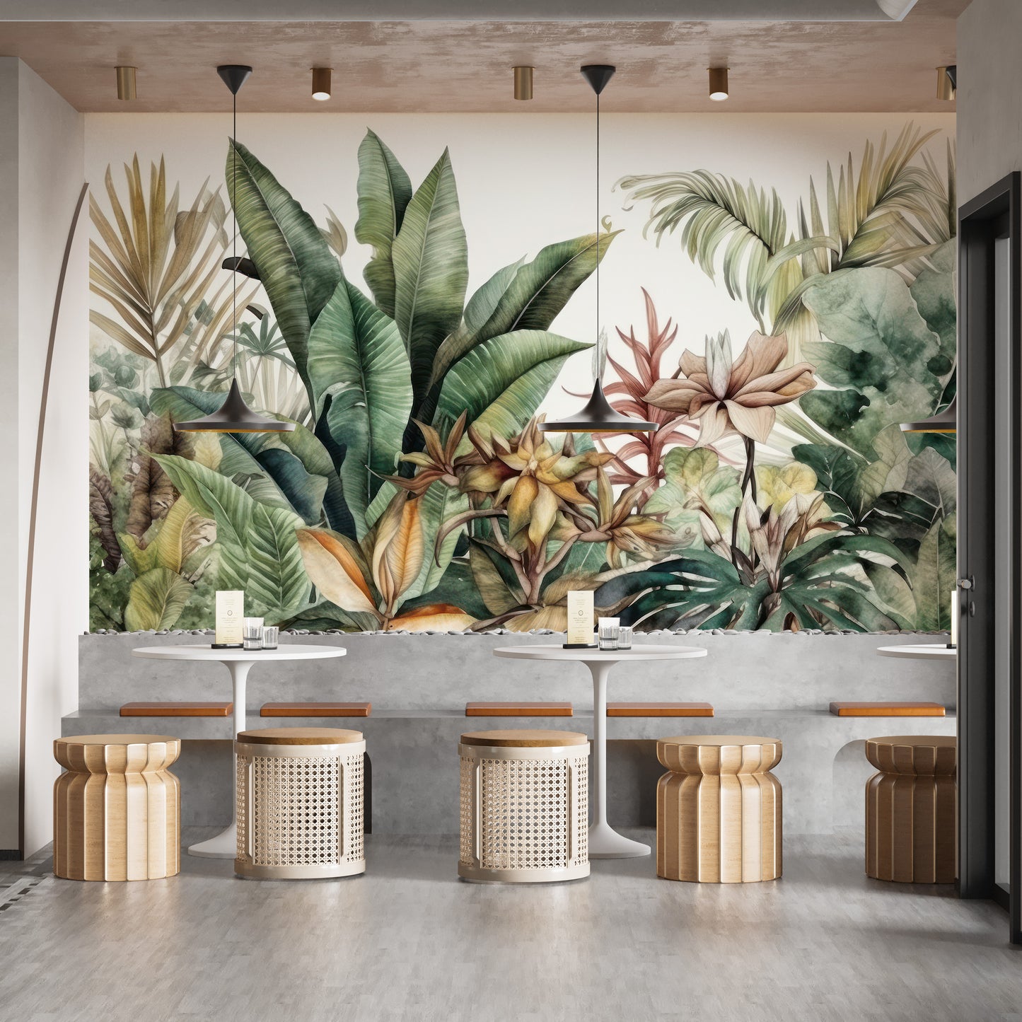 Lush Greenery Wall Mural for a touch of nature