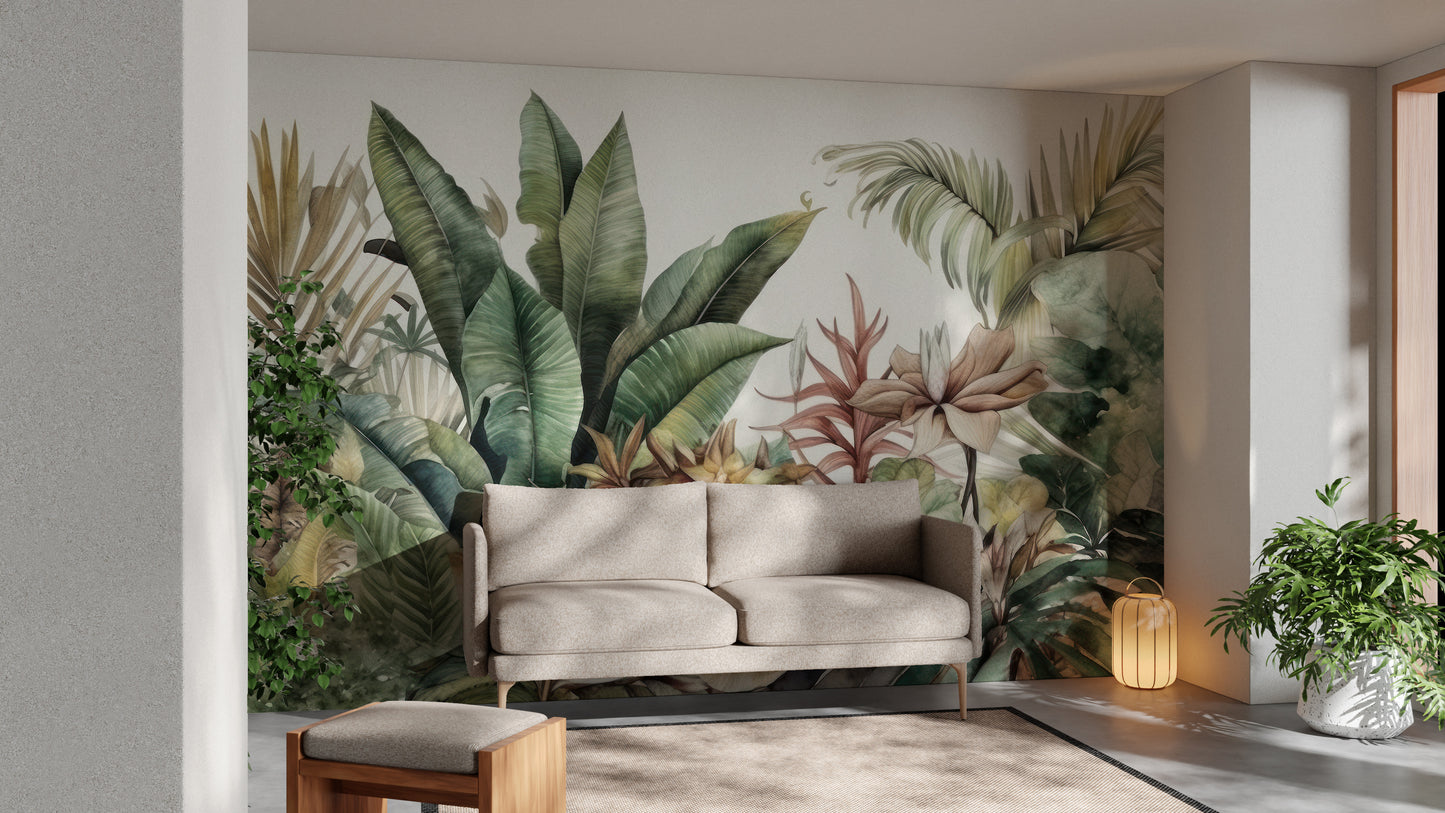 Lush Greenery Wall Mural to brighten your walls