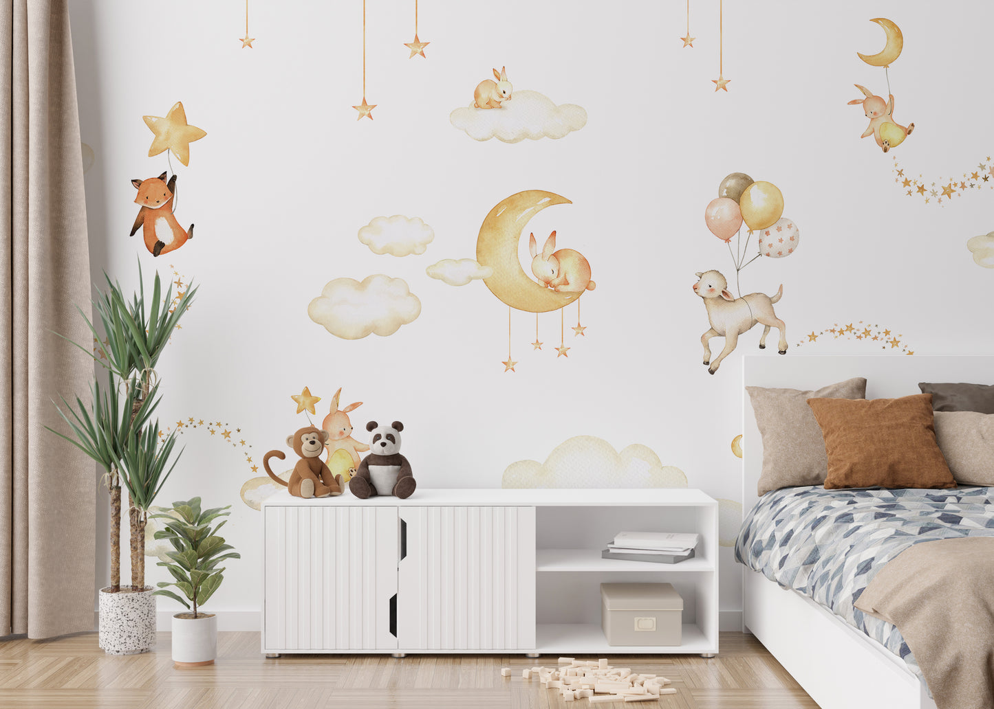 Sweet Dreams wallpaper, a perfect addition to kids' decor.
