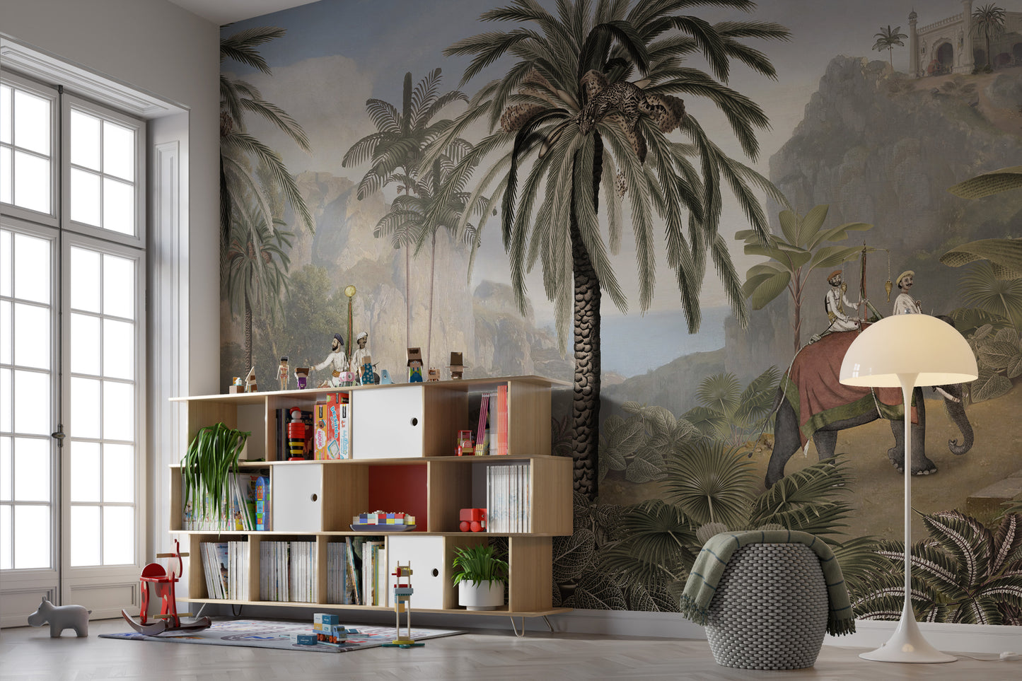 Serene jungle scene showcasing natural majesty.