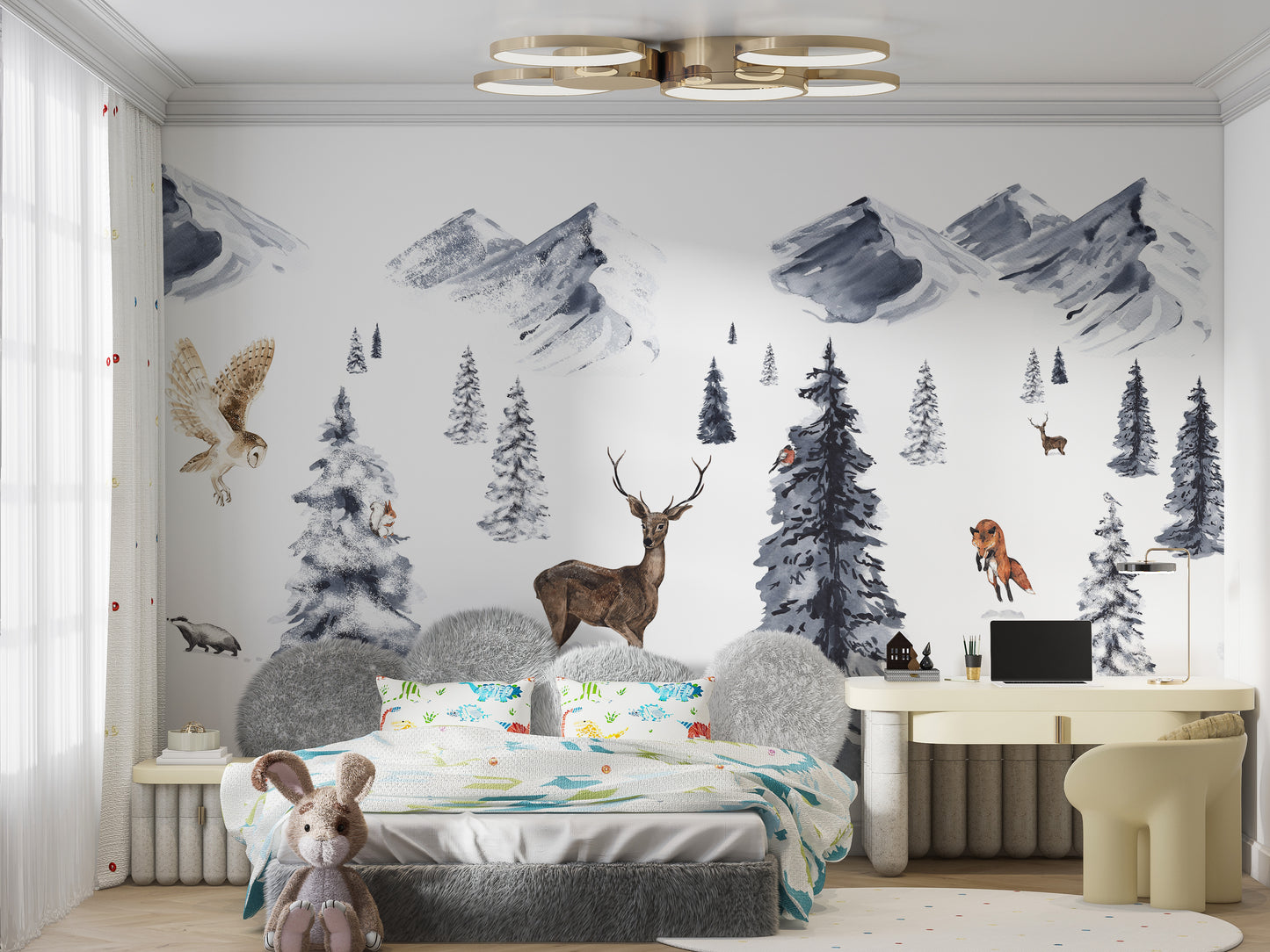 Add seasonal elegance with Winter Wonderland wallpaper.