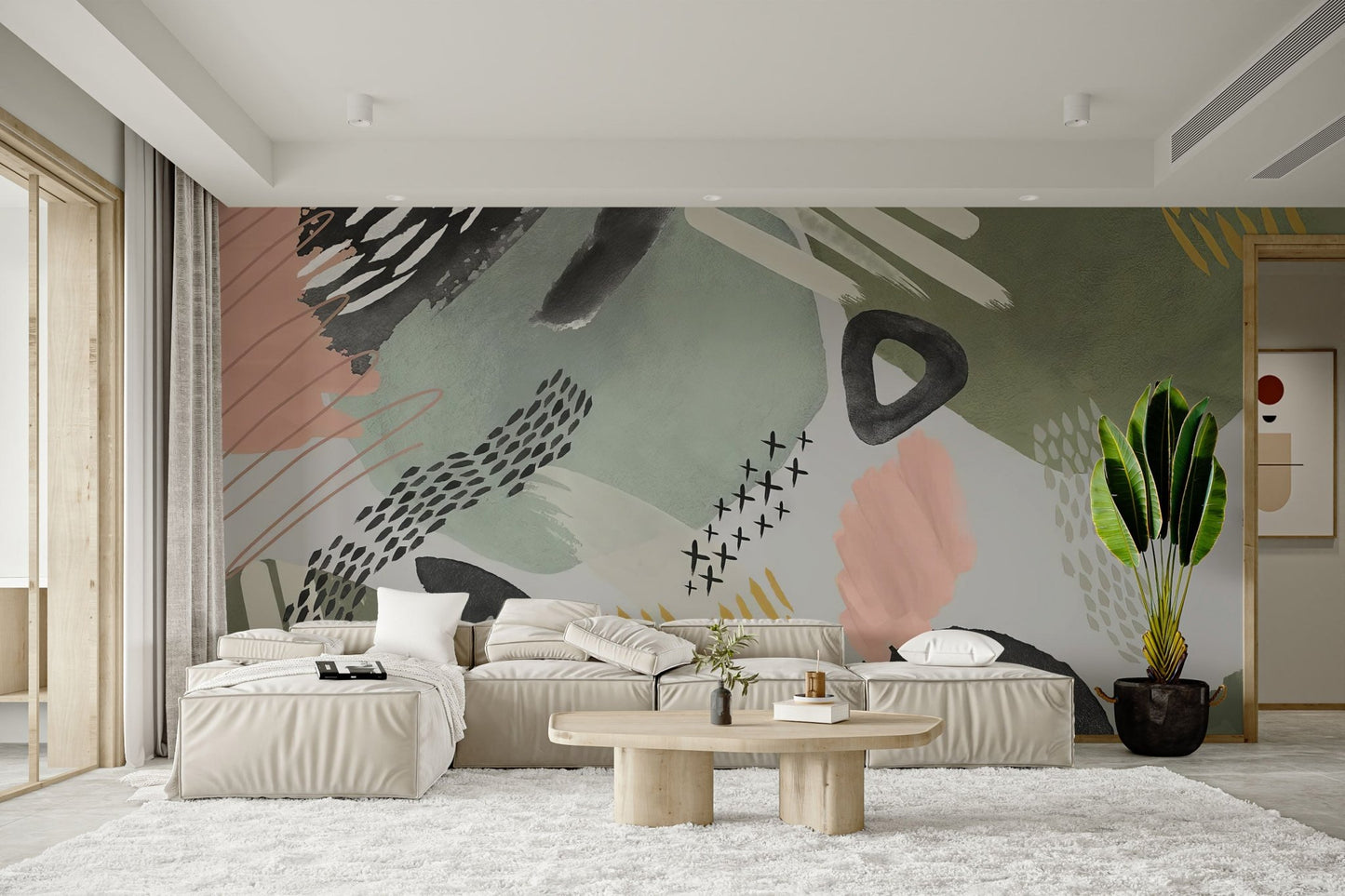 Abstract Artistic Pattern Wall Mural - Wallanza