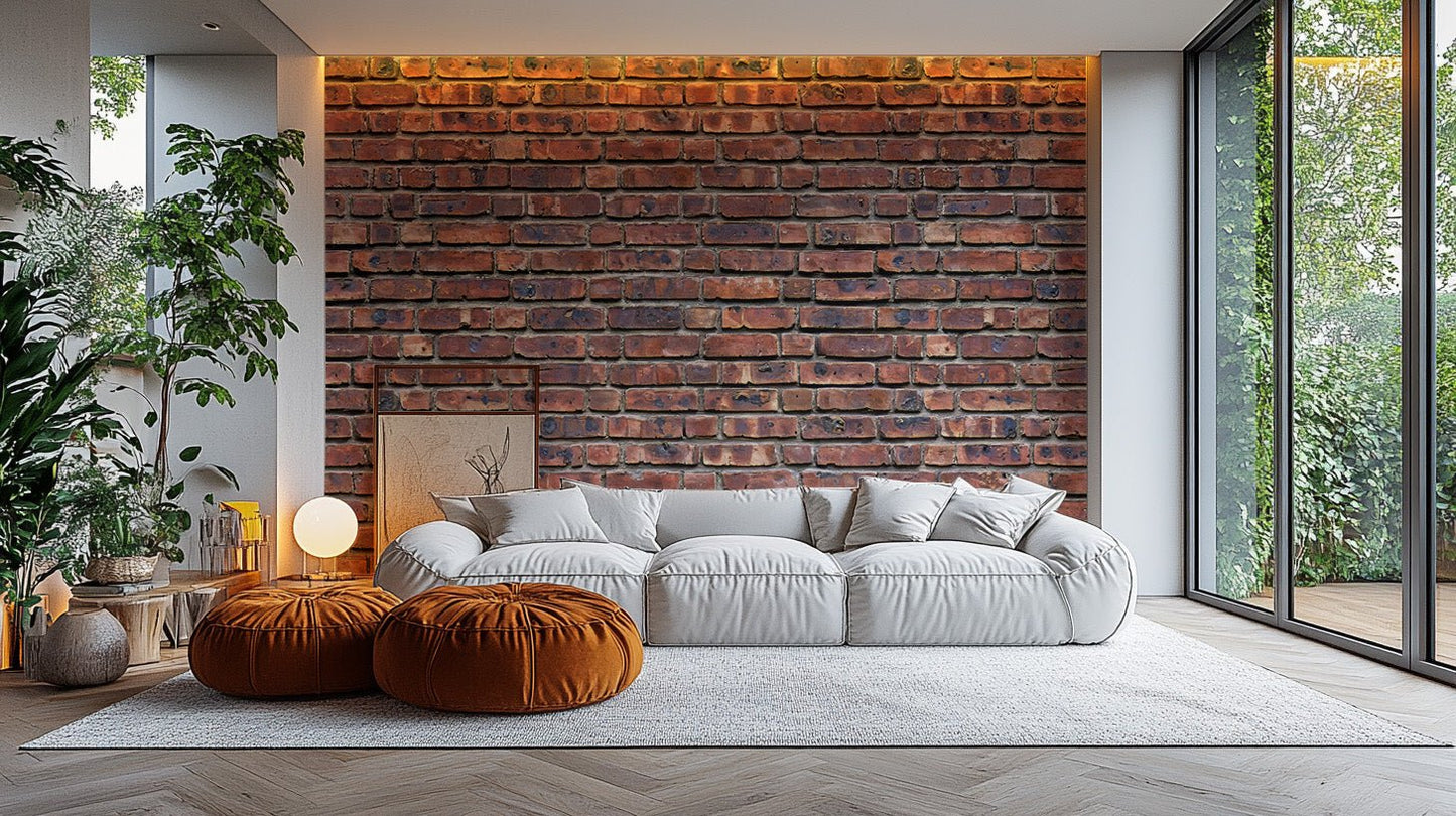 Antique Brick Texture Wallpaper Mural - Wallanza