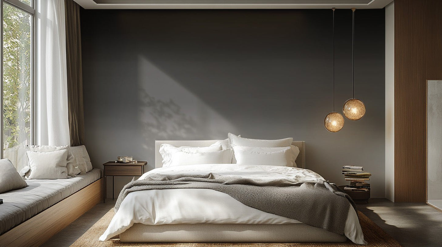 Charcoal Ombre Wall Mural - Wallanza