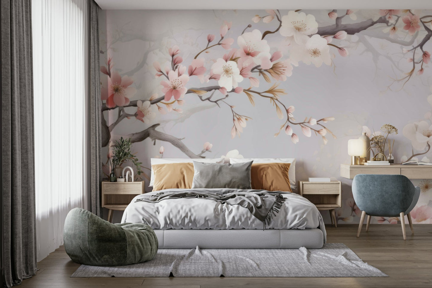 Cherry Blossom Wall Mural - Wallanza