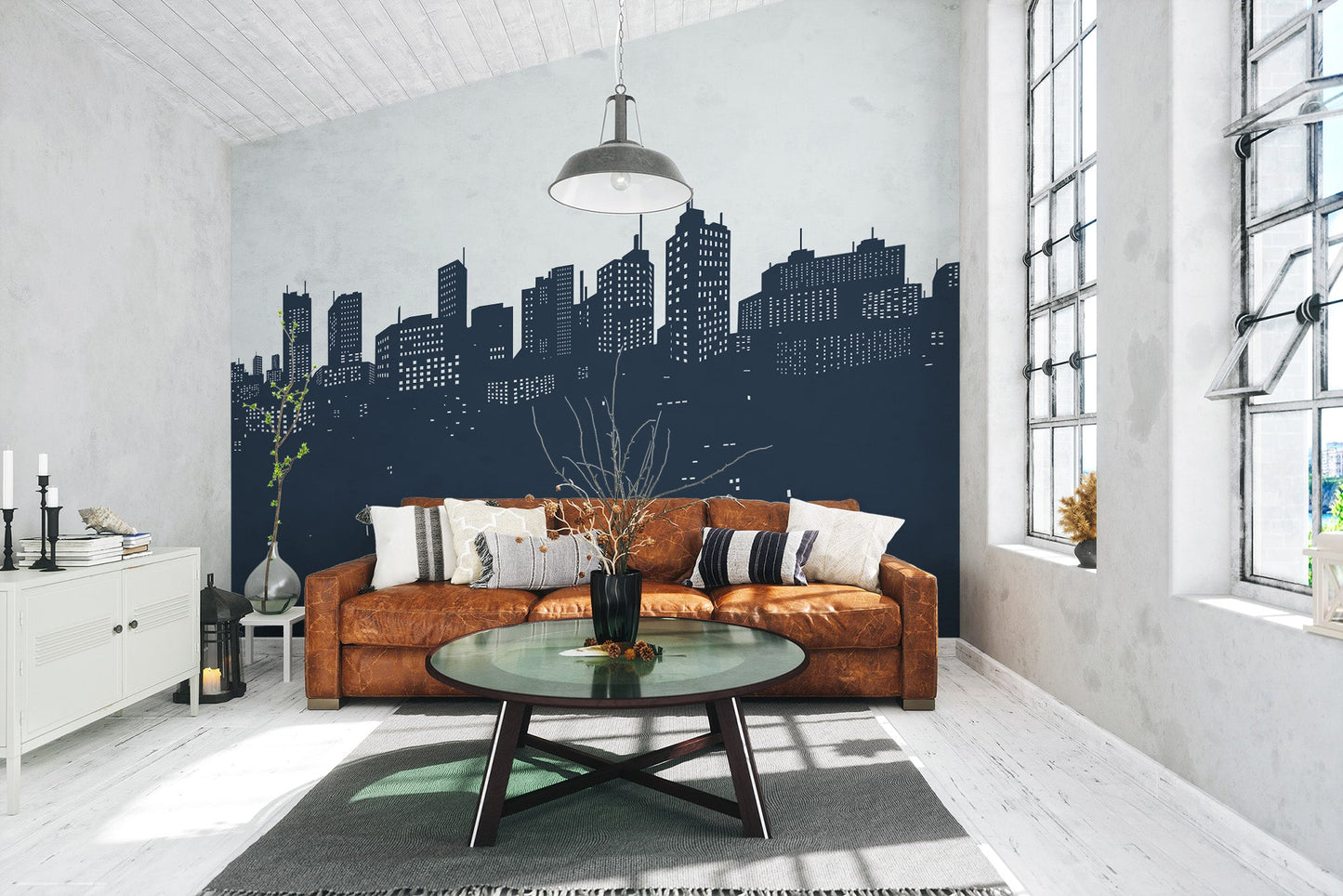 Harbor Lights View of Manhattan Wall Art