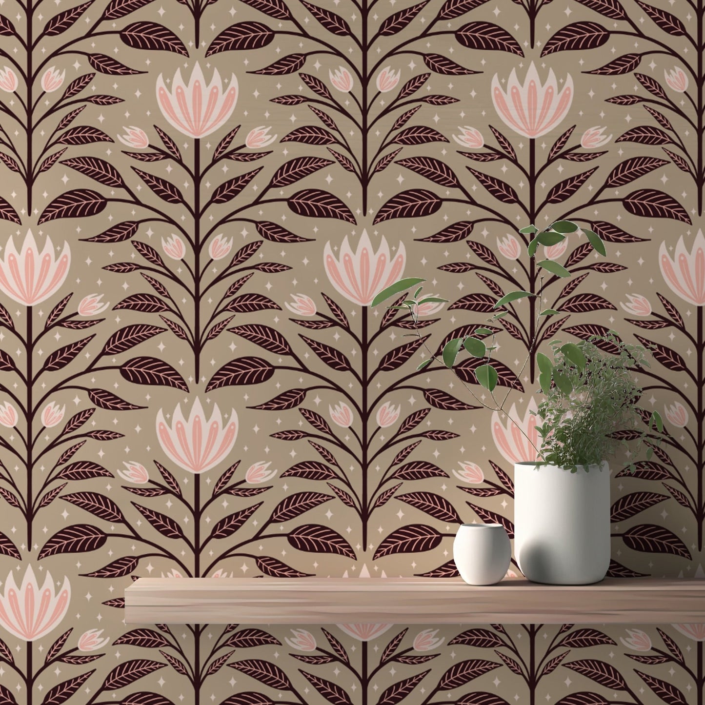 Diamond Bloom Large Wall Mural - Wallanza