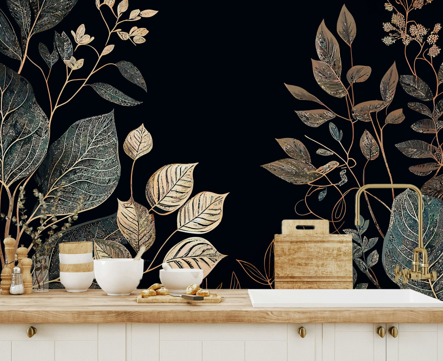 Golden Autumn Wall Mural - Wallanza