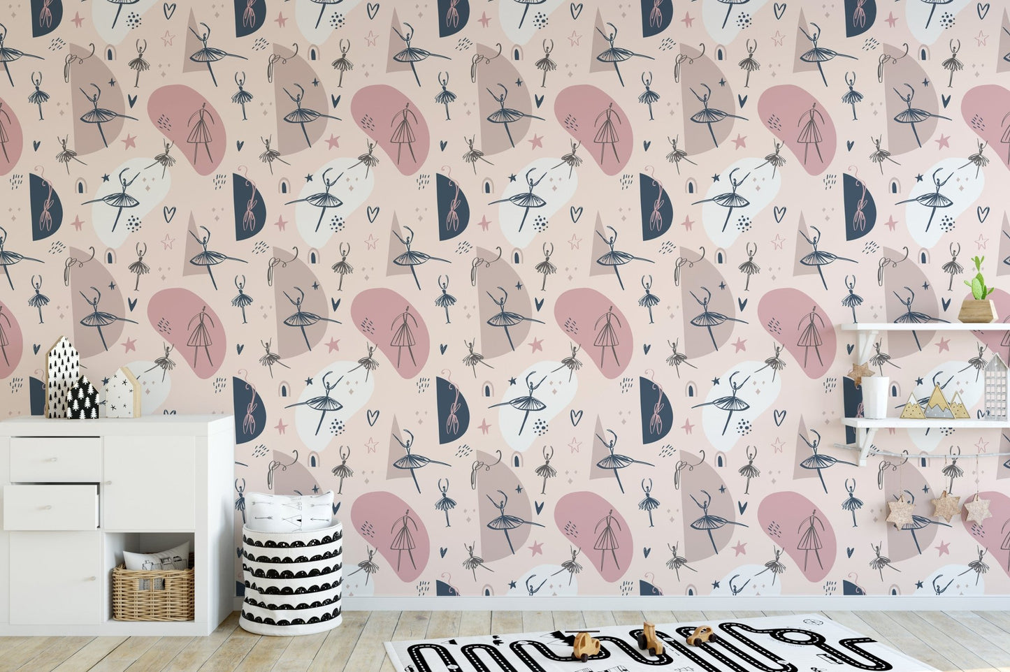 Graceful Dance wallpaper mural with fine details