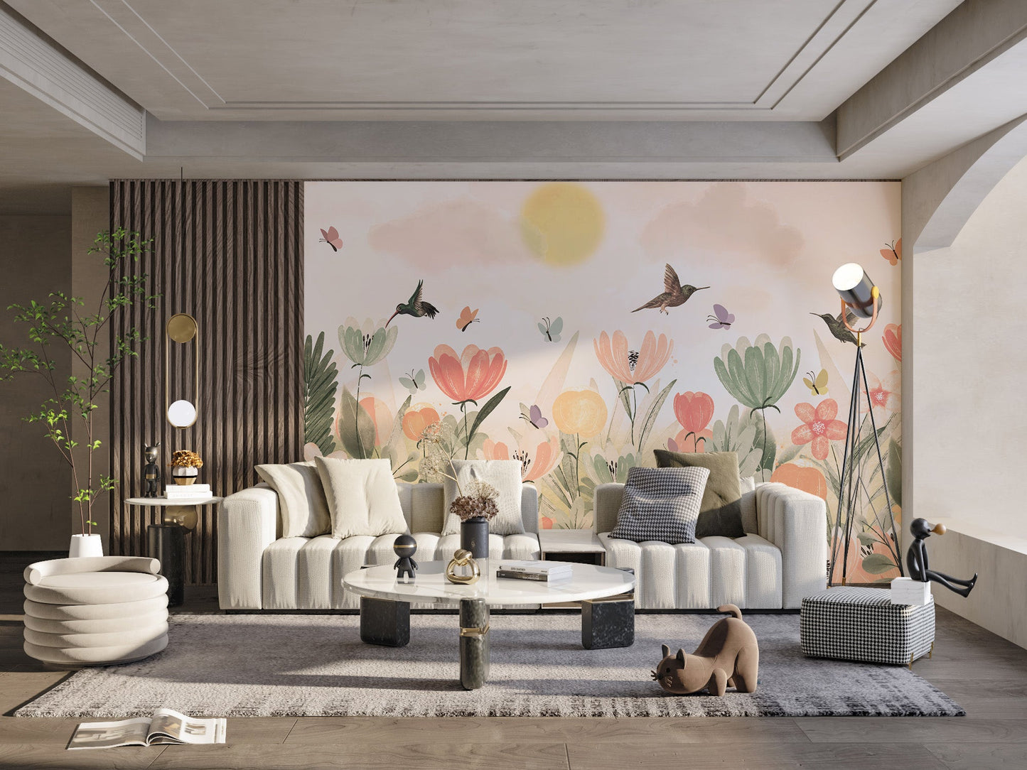 Hummingbird Haven Wallpaper Mural - Wallanza