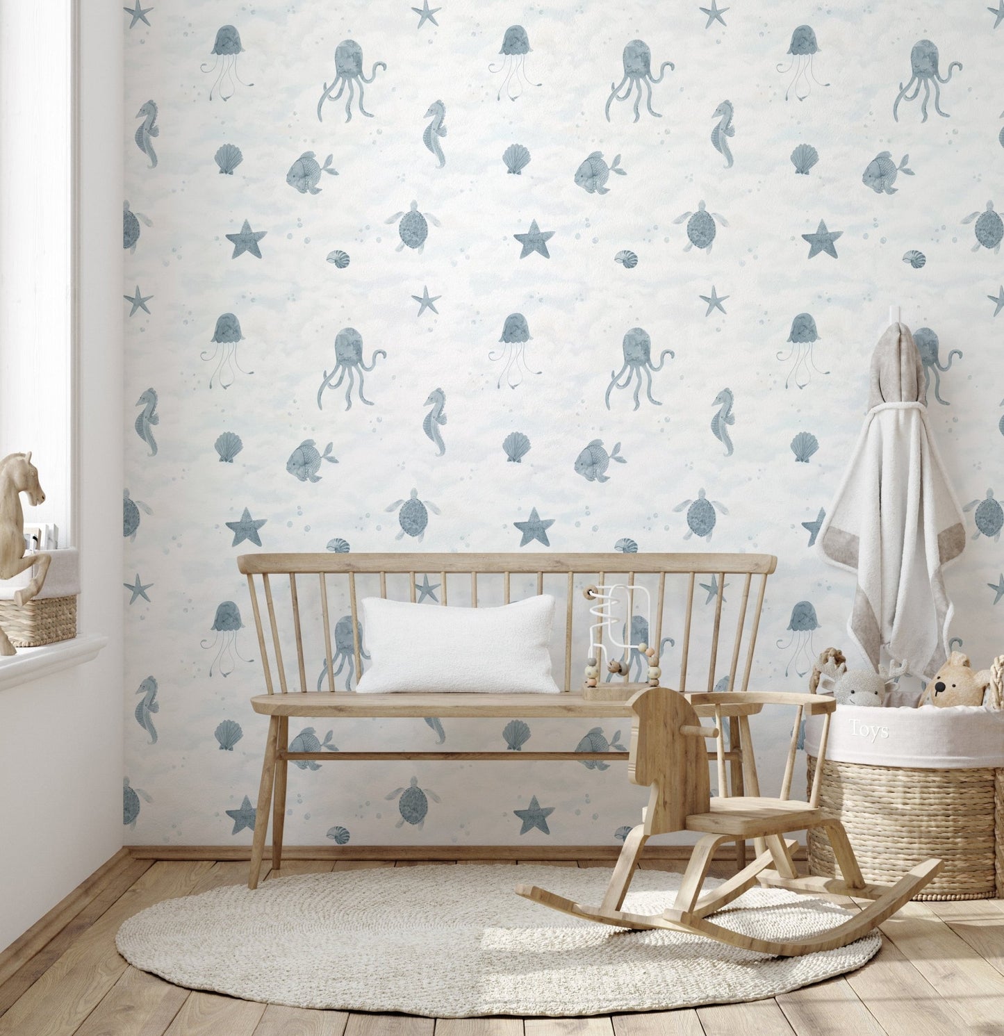 Marine Life Wallpaper Mural - Wallanza