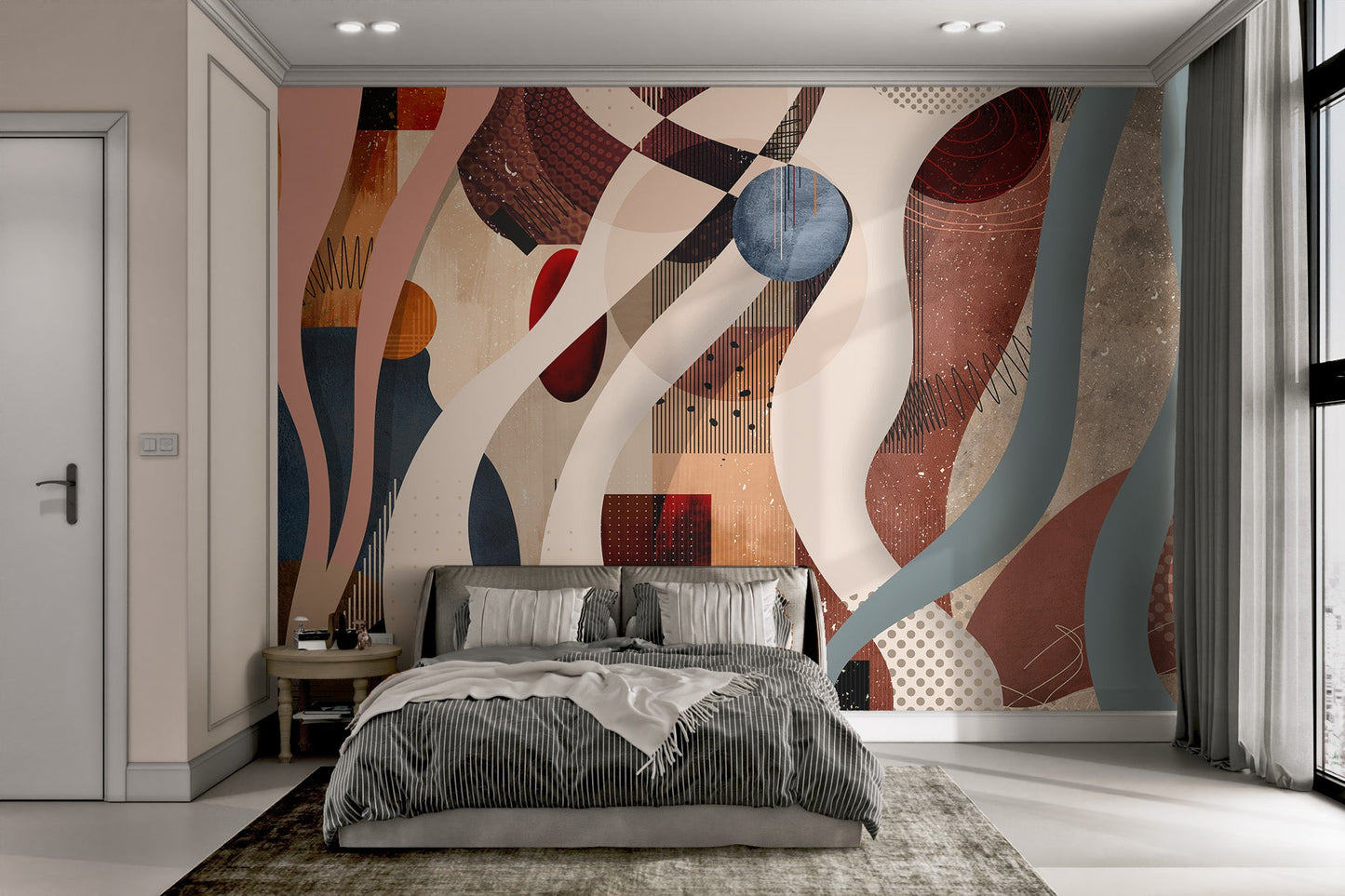 Modern Abstract Geometric Wallpaper