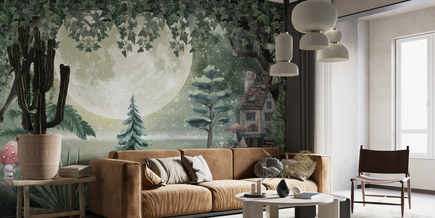 Moonlit Fantasy Wallpaper Mural - Wallanza